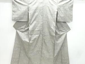 抽象花模様織出し本場大島紬着物